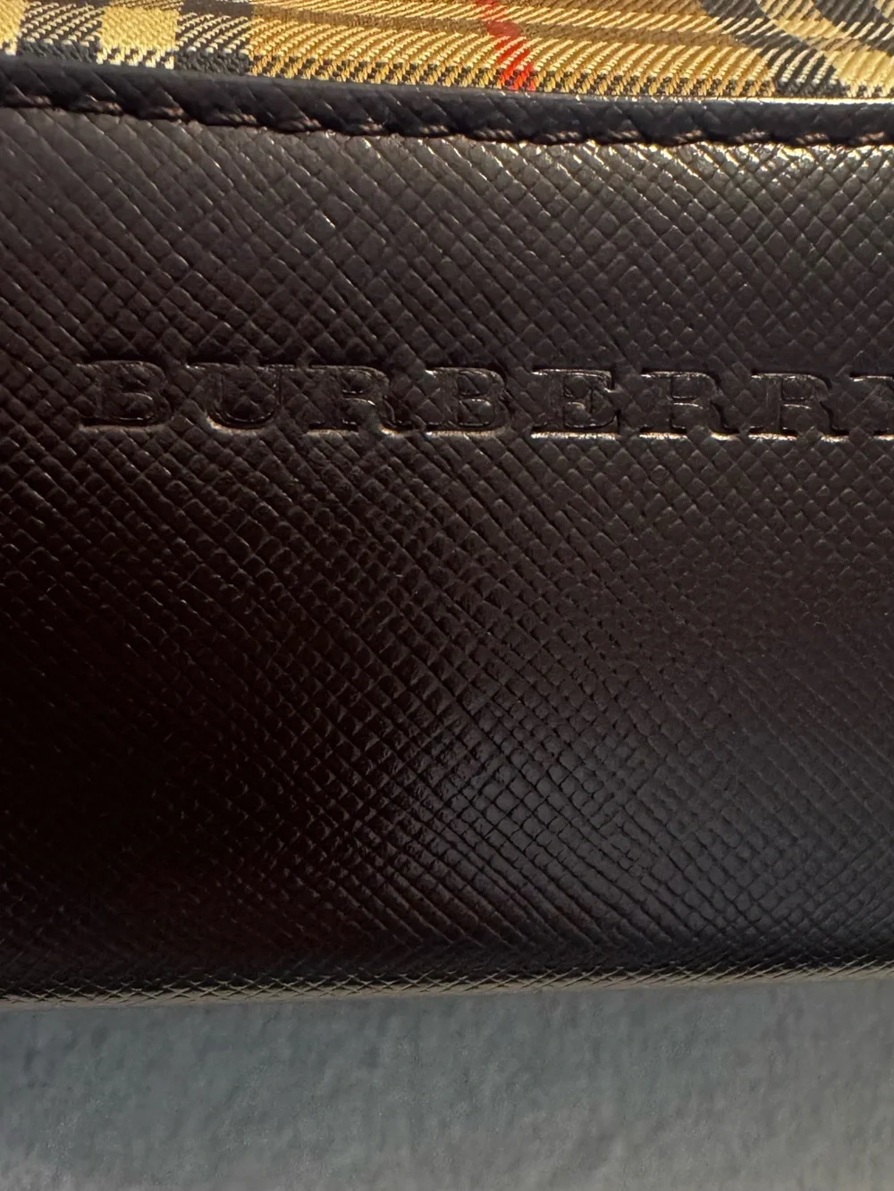 Vintage Burberry Nova Check Shoulder Bag Brown Leather Trim Y2K Designer Purse